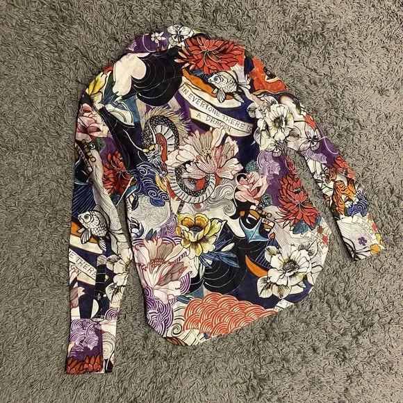 Robert Graham Limited Edition Tattoo Artist NWT Embroidered Shirt - Picture 14 of 16